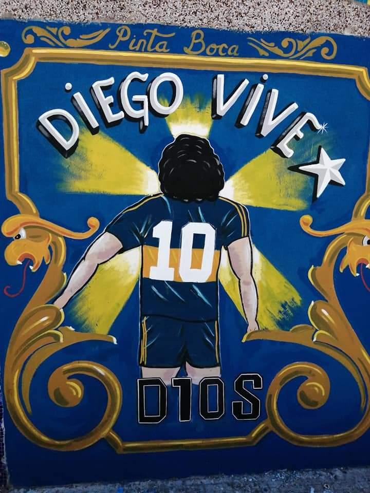 Maradona La Boca 'Diego Lives'